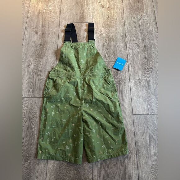 Columbia washed out Kids Green Overalls - Picture 1 of 5